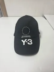 アディダスXヨウジヤマモト Y3 ロゴ ストリート ベースボールキャップ ブラック(F)