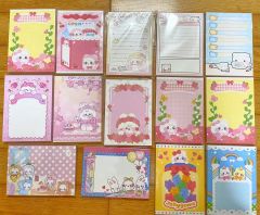 平成レトロ サンエックス うさうさリゾート フリフリシール入りメモ