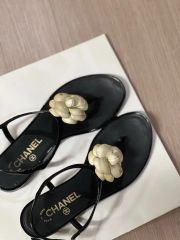未使用❣️CHANELサンダル❣️37 ハートパールキラキラ❣️黒大人気 