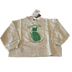 【新品】MARKEY'S マーキーズ LSP ネコ プリント スウェット トレーナー グレー 100cm キッズ 子供服【TE15】