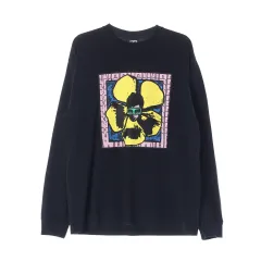 L オベイ ブラック プリンティング 長袖 Tシャツ スウェットシャツのサムネイル