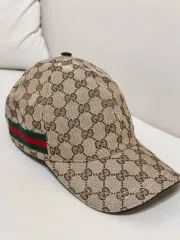 正規品)グッチ ウェブディテール GG キャンバス ベースボールキャップ L/59サイズ