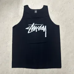 【2XL】 海外モデル Stussy ステューシー Stock Tank ストックロゴ タンクトップ 黒 (72)のサムネイル
