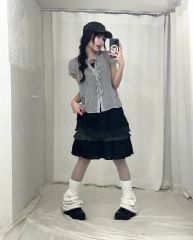 pium ヨーク切替ハートボタンティアードセットアップ ギンガム | Mercari