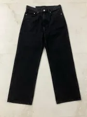 H&M(エイチ・アンド・エム) リラックスフィット ブラックデニムパンツ
