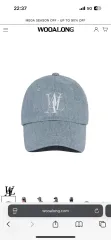 WOOALONG シグネチャー コーディング デニム ベースボールキャップ 出品のサムネイル