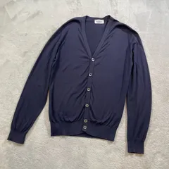 JOHN SMEDLEY ジョンスメドレー カーディガン 長袖 Vネック トップス シーアイランドコットン ネイビー メンズ Sサイズ 16376のサムネイル