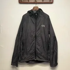THE NORTH FACE 등고선 ブラック 軽量ウィンドブレーカー ジャケット