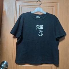 044【大人気商品】MIU MIU ミュウミュウ Tシャツ フリル付き XS - メルカリ