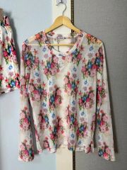 OPEN YY FLORAL HOOK HENLEY LONG SLEEVE - メルカリ