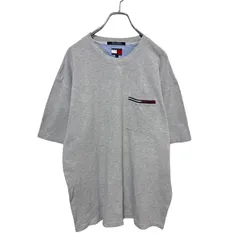 【TOMMY HILFIGER】90s Flag Logo Pocket 90年代 フラッグロゴ ポケットTシャツS-6296