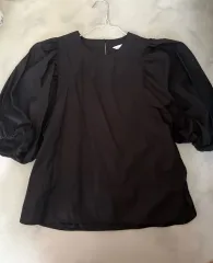 H&M エイチ・アンド・エム 黒色 ブラウス s