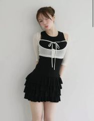 新品☆andmary Lilith gather set dress black - メルカリ