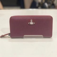 新品未使用】ヴィヴィアン Vivienne パープル あずき色 長財布 箱付き