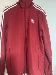 oldadidas バーガンディ パーカー Lサイズ - メルカリ