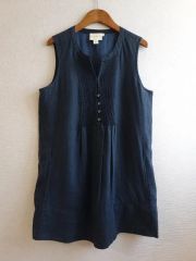FLAX リトアニアリネン ノースリーブブラウス M ブルー - メルカリ