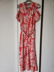 Sig Zane hilo hawaii シグゼーン ノースリーブワンピース　赤 Sig Zane Hilo Hawaii ノースリーブ ワンピース - メルカリ