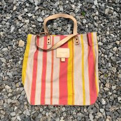 Les Toiles Du Soleil 伊ヌメ牛革トートバッグ ハンドメイド - メルカリ