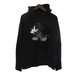 ナンバーナイン NUMBER (N)INE ミッキー Mickey Disney ディズニー パーカー フーディ プルオーバー ブラック 黒 3 ■GY28 ☆AA★