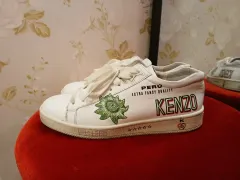 466 KENZO ケンゾー ライス バッグ テニス ロー トップス スニーカー 白 40 サイズのサムネイル