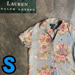極品・激レア】POLO JEANS COMPANY アロハシャツ／藍色／S - メルカリ