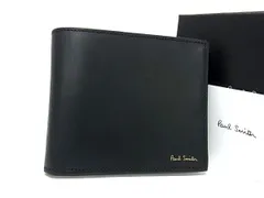 ■新品■未使用■ Paul Smith ポールスミス レザー 二つ折り 財布 ウォレット ブラック系 AY8227のサムネイル
