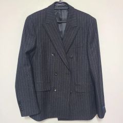 TOMORROWLANDシアサッカーブラックストライプジャケットビジネス