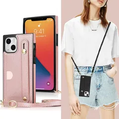 【新品】 Cavor iPhone15手帳型 スマホ ケース iPhone15 適用case 肩掛け 首かけ 斜めがけショルダー ケースiPhone15 財布型 ケース iPhone15手帳型 電話ケース iPhone15カード収納 iPhone15携帯  1