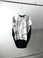 萌 モユル センソユニコ 変形 アートデザイン カットソー ドルマン