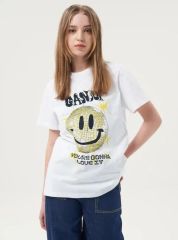 月末迄フォロー割 10%引き PLAN C カラフルイラスト Tシャツ ブラック