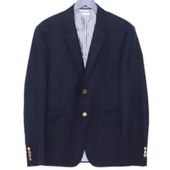 THOM BROWNE ツイルウールテーラードジャケット サイズ2 ネイビー MJC001A-00626 415のサムネイル