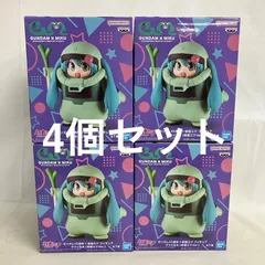 未開封 初音ミク ガンダム45周年×初音ミク ザクぐるみ 初音ミクver. フィギュア 4個セット SF5113 c107