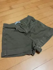 アメリカンアパレル 正規品 デニムハーフパンツ カーキのサムネイル