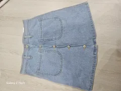 デニムミニスカート デニムスカート ボタン スカート