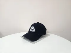 帽子)Kappa ブラック 刺繍 ロゴ 帽子のサムネイル