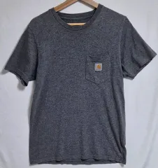 S) Carhartt カーハート グレー wip script 半袖T
