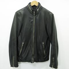 極美品】ナノ・ユニバース（nano・universe）羊革 シングルライダース