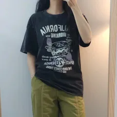 (M)メンズ レディース ヴィンテージ PIGMENT ピグメント プリンティング 半袖 Tシャツ G7W927