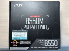 【開封済未使用】MSIマザーボード B550M PRO-VDH WIFI Ryzen 5000シリーズ (AM4)対応MATX M.2ヒートシンク Wi-Fi [AMD B550 搭載] MB5033のサムネイル