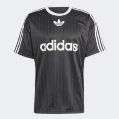 ✓新品タグ付き adidas センターロゴ サッカー ゲーム シャツ 2XL 黒