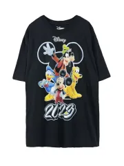 L DISNEY ディズニー フェスティバル グラフィック 半袖Tシャツ