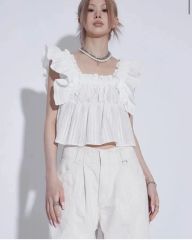 anuke Mesh Frill Camisole メッシュフリルキャミ - メルカリ