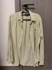 ポロラルフローレン イェロー CHECK 長袖 シャツ