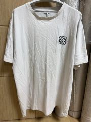 LOEWE ロエベ Tシャツ アナグラム 刺繍 イタリア製 Lピーチ 人気カラー 