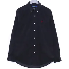 POLO RALPH LAUREN コーデュロイボタンダウン長袖シャツ Mサイズ ブラック