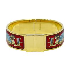 HERMES エルメス エマイユ GM バングル 七宝焼き 葡萄 ゴールド - メルカリ