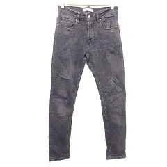 ザラマン ZARA MAN dnwr. スリム テーパード デニム パンツ ジーンズ EUR38 USA30 黒 ブラック ■GY99 A0120