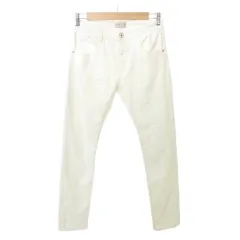 ザラ ZARA BOYS パンツ スキニー ストレート ウエストゴム 無地 薄手 13/14 約XS～Sサイズ 白 ホワイト ■TC