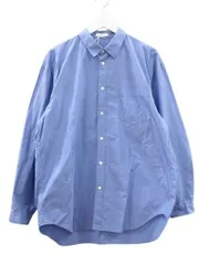 エイトン ATON SUVIN BROAD WASHED SHIRT ブロード ウォッシュド シャツ 04 サックスブルー 長袖 ブラウス トップスのサムネイル