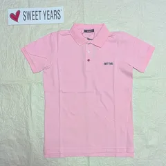 【決算棚卸特別SALE！】新品 SWEET YEARS (スウィートイヤーズ) 鹿の子ポロシャツ ストレッチ(ライトピンク) S/M　人気モデル メンズ レディースのサムネイル